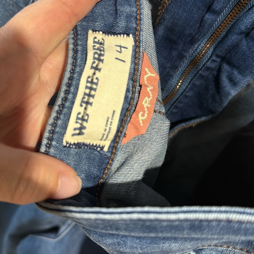 Free People Blue Denim Strapless Jumpsuit - Picture 8 of 9